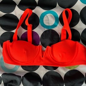 orange bikini top size small